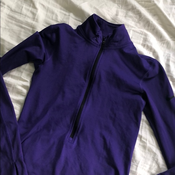 Nike 1/4 Zip Purple - Picture 2 of 5